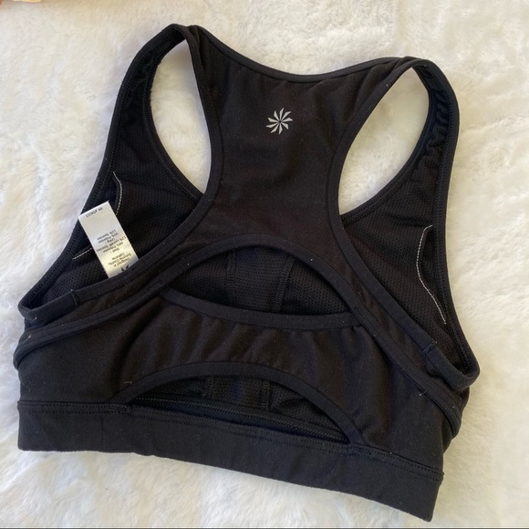 Athleta Double Dare Black Sports Workout Bra - Picture 8 of 9